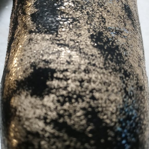 Groove Candace Faux Leather Gold Leaf Cowboy Boots Booties Ankle Boots Women Sz - Picture 8 of 14